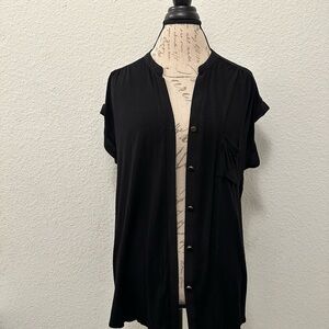 Forever 21 Black Button Down Blazer | Shirt